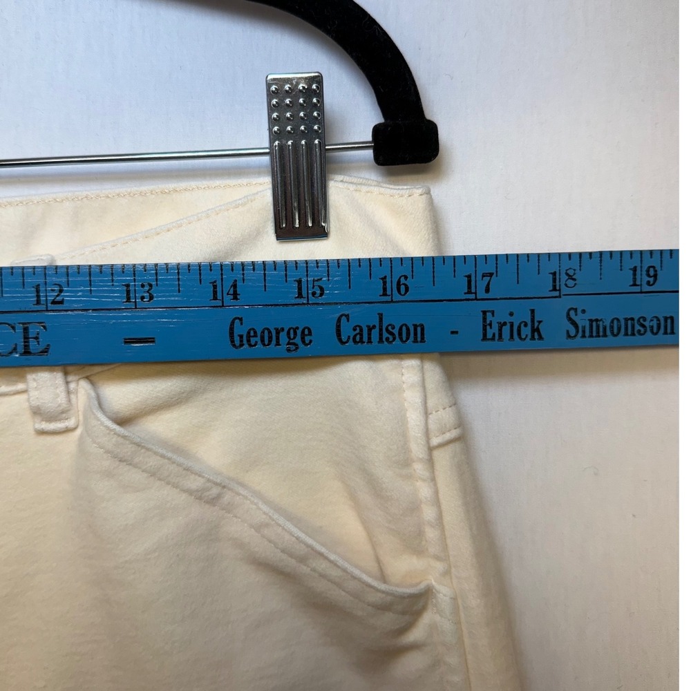 Everlane Organic Cotton Utility Pant Cream Ivory Straight Leg Size 12 High Rise - Picture 6 of 12